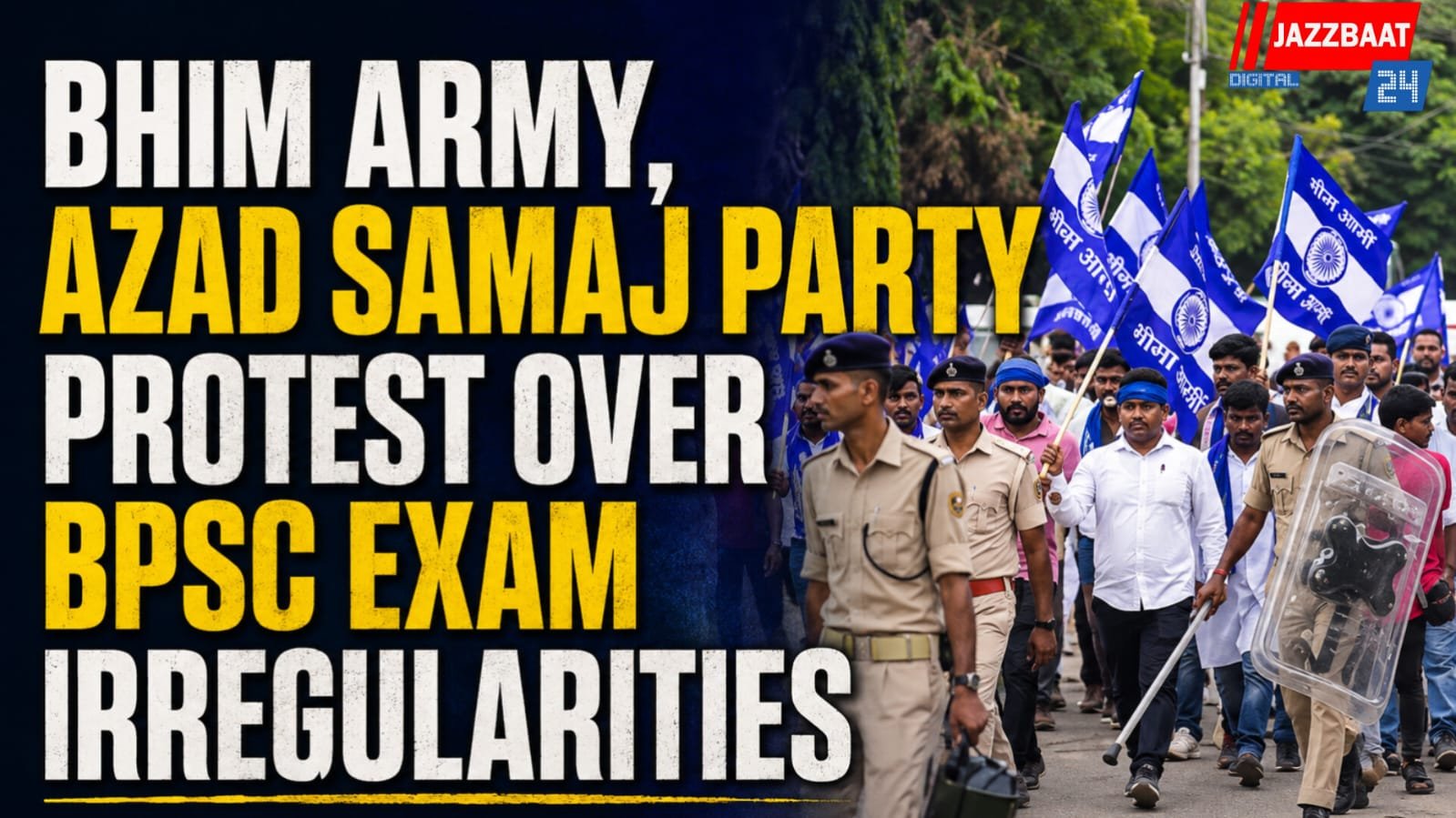 Bhim Army, Azad Samaj Party Protest Over BPSC Exam Irregularities