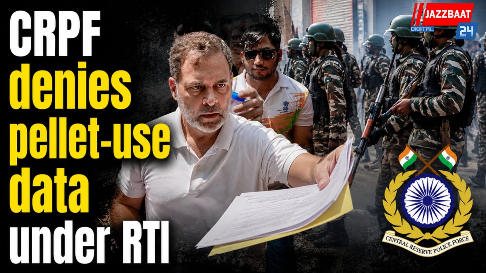 CRPF denies pellet-use data under RTI