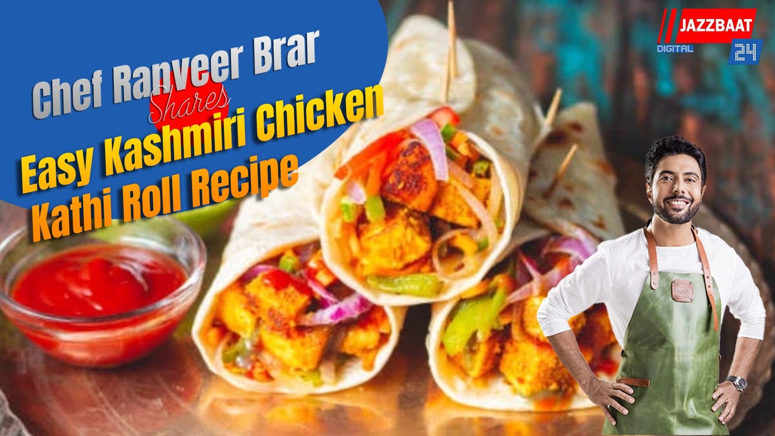 Chef Ranveer Brar Shares Easy Kashmiri Chicken Kathi Roll Recipe