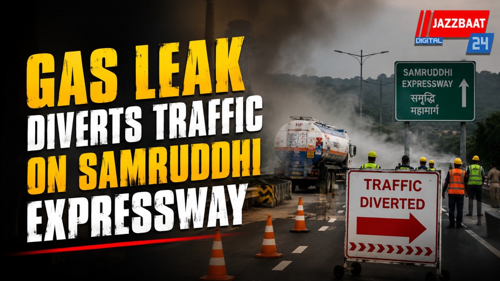 Gas Leak Diverts Traffic On Samruddhi Expressway