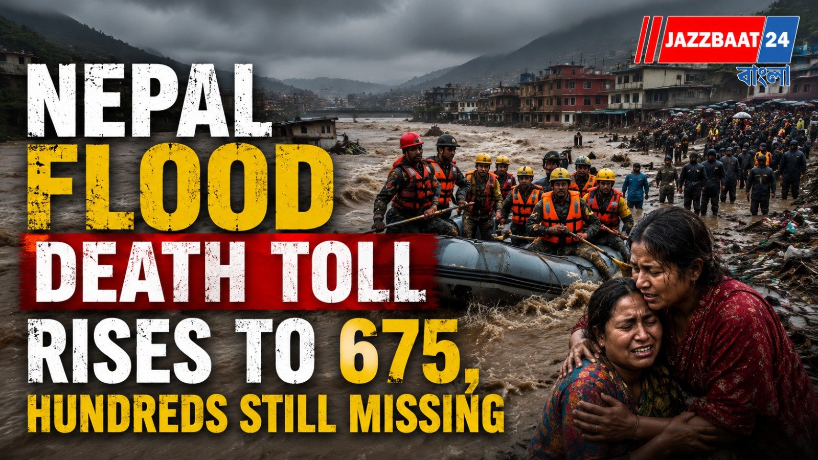 Nepal Flood Death Toll Rises to 675, Hundreds Still Missing