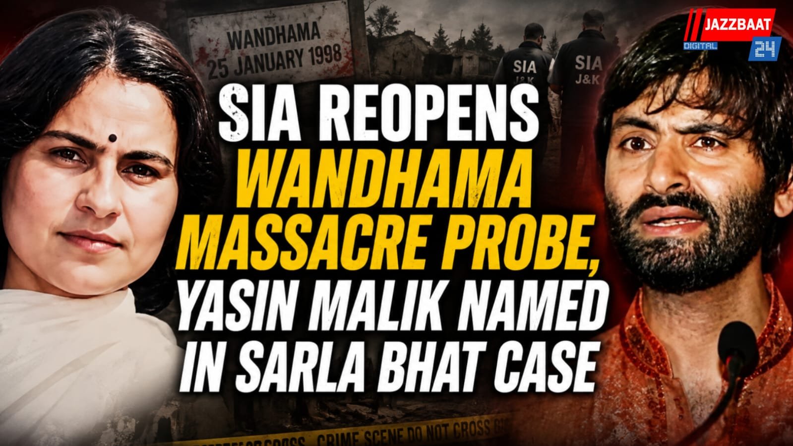 SIA Reopens Wandhama Massacre Probe, Yasin Malik Named in Sarla Bhat Case