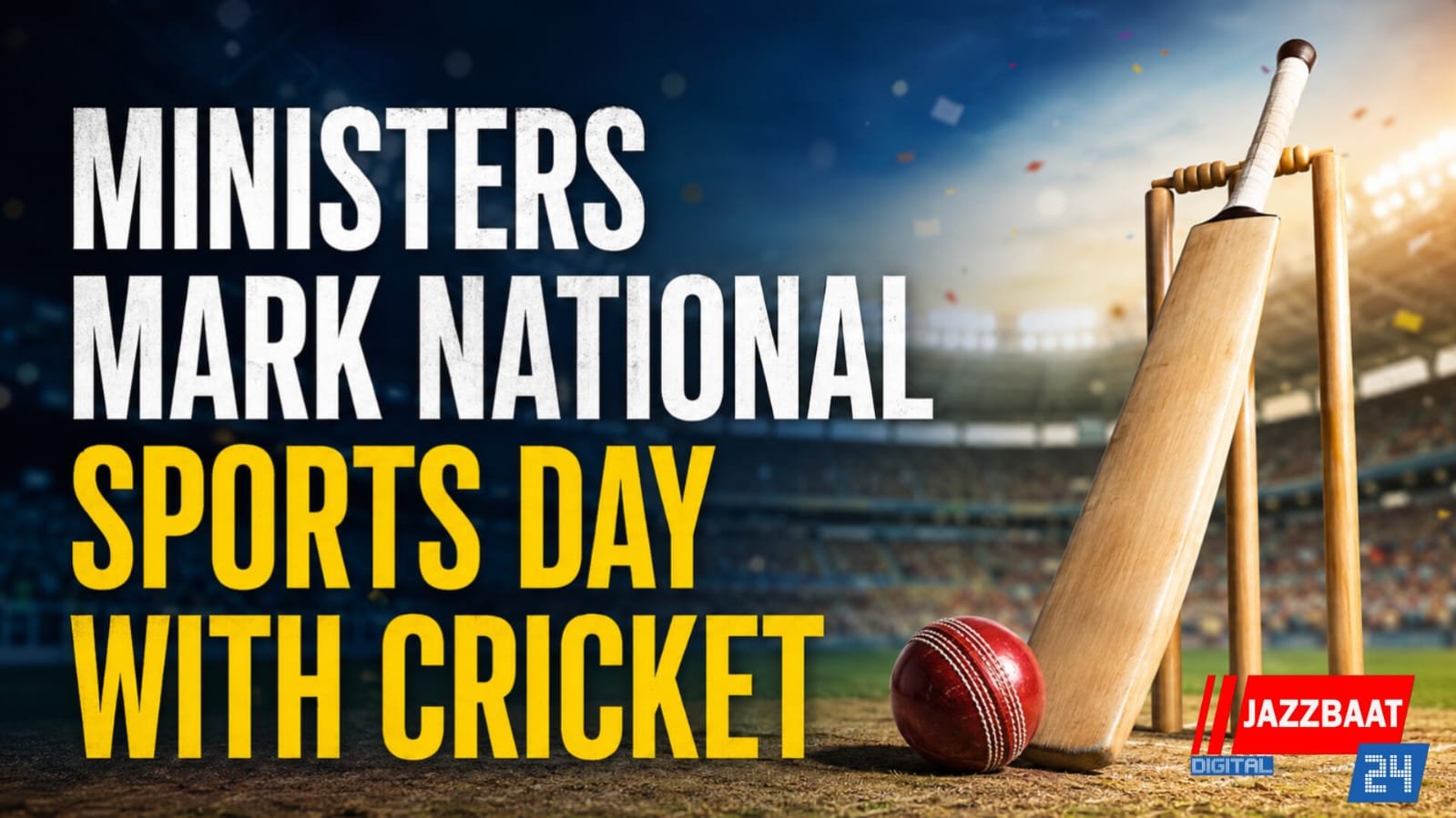 Ministers mark National Sports Day with cricket