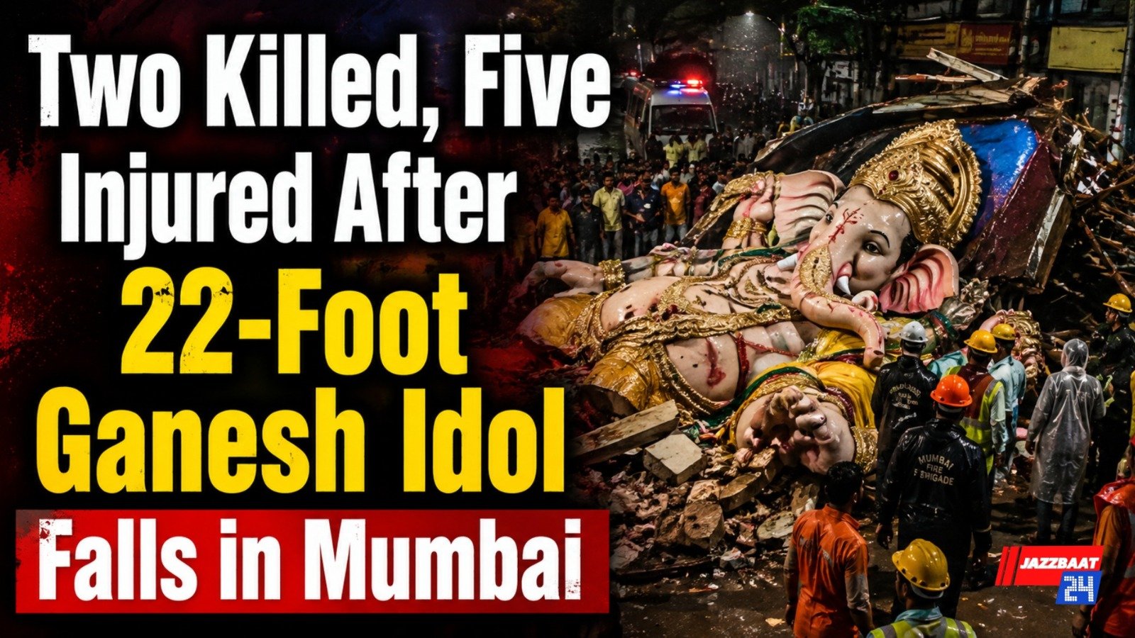 Two Killed, Five Injured After 22-Foot Ganesh Idol Falls in Mumbai