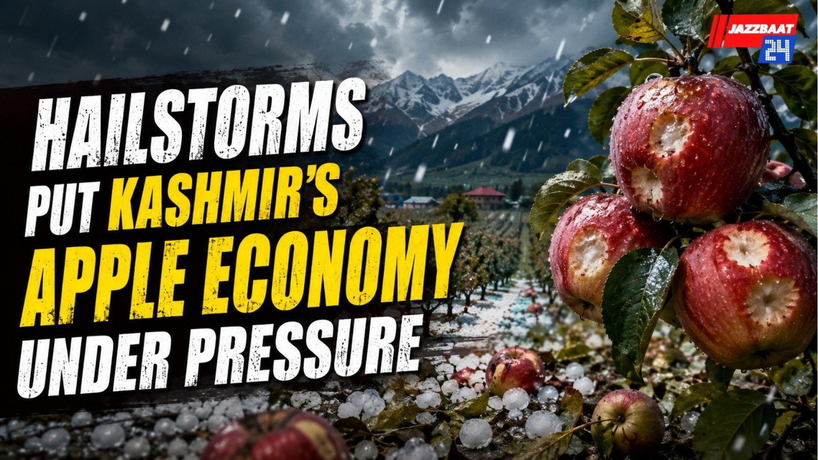 Hailstorms Put Kashmir’s Apple Economy Under Pressure