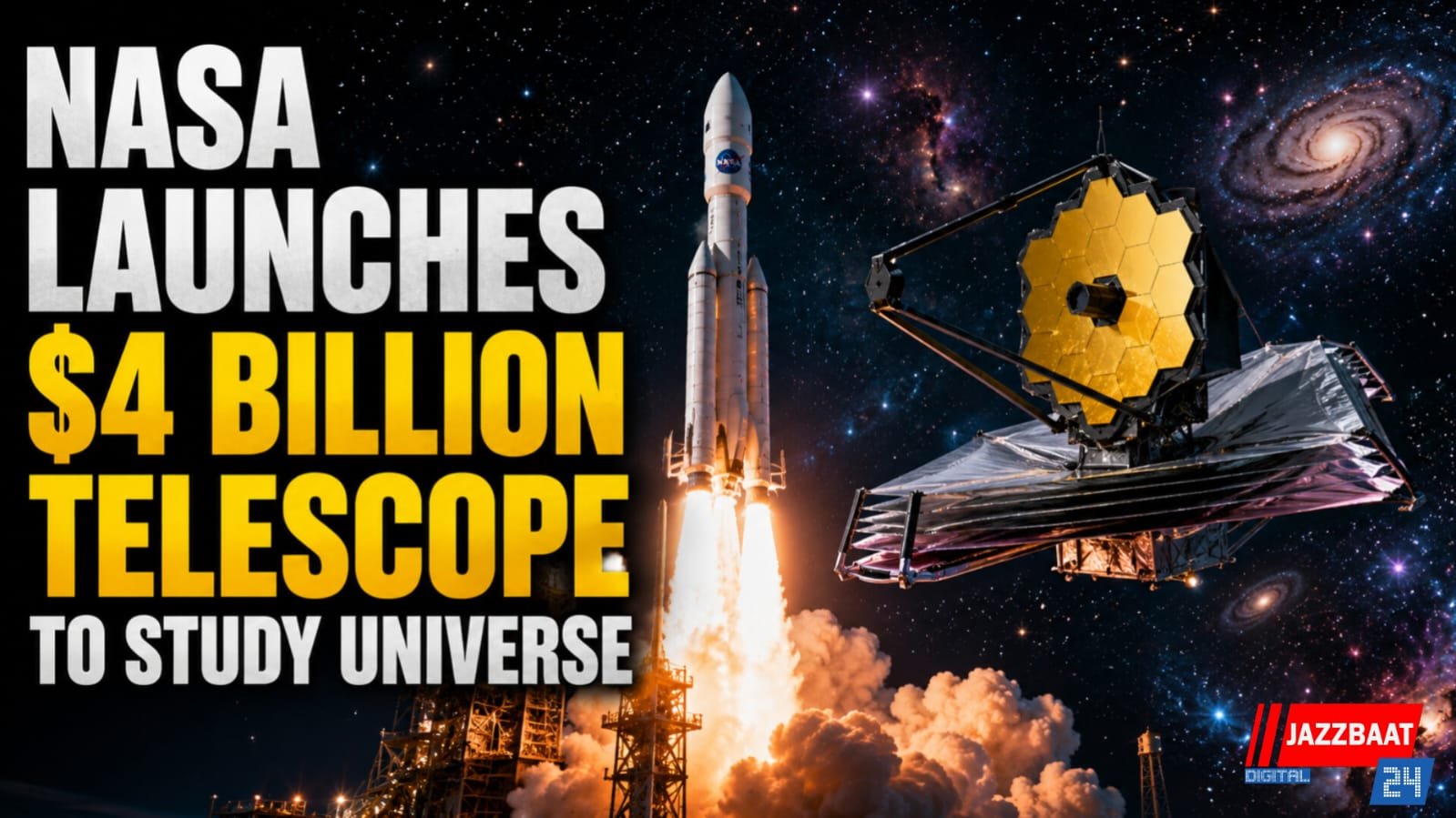 NASA Launches $4 Billion Telescope to Study Universe