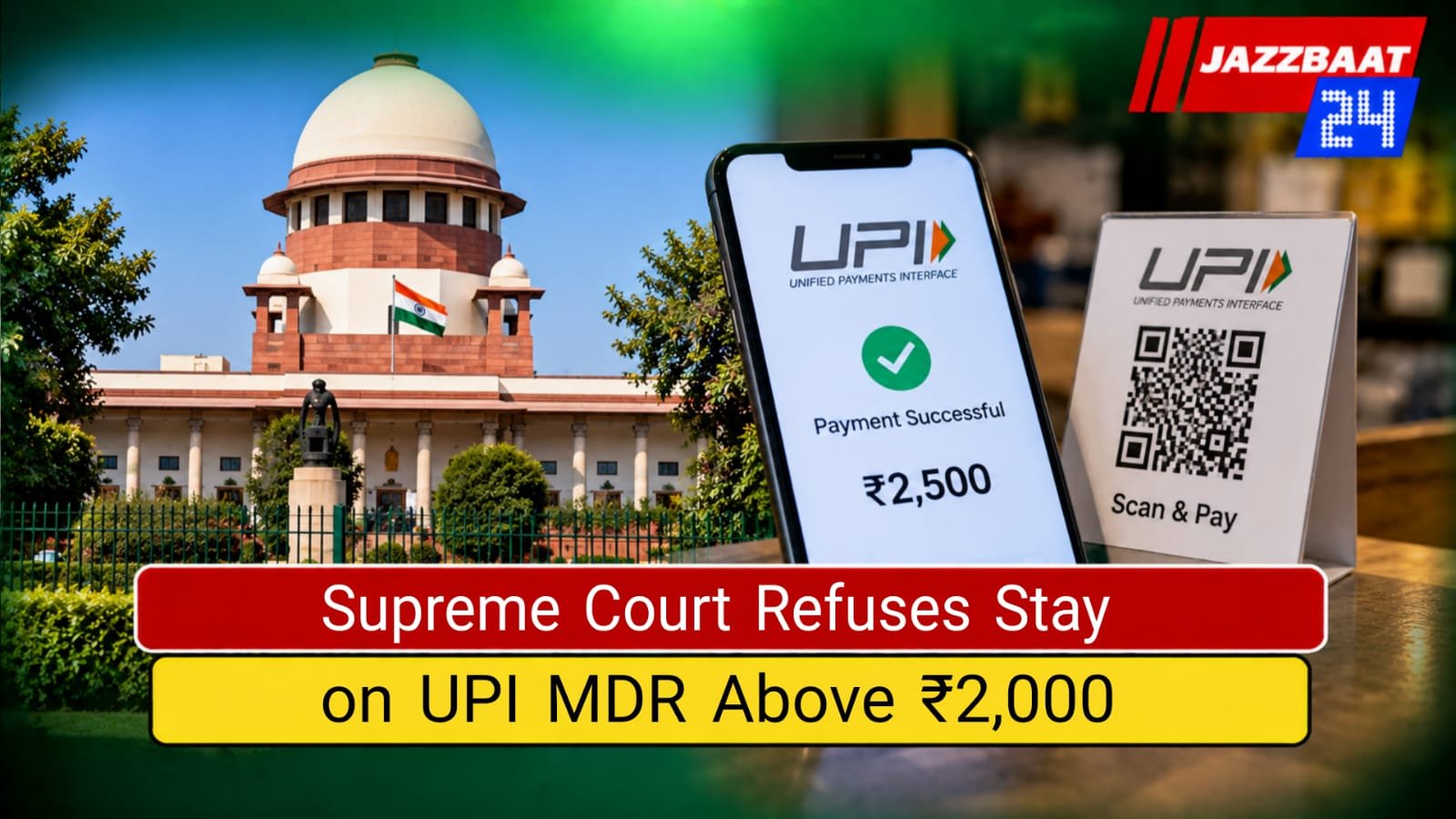 Supreme Court Refuses Interim Stay on MDR for UPI Payments Above ₹2,000