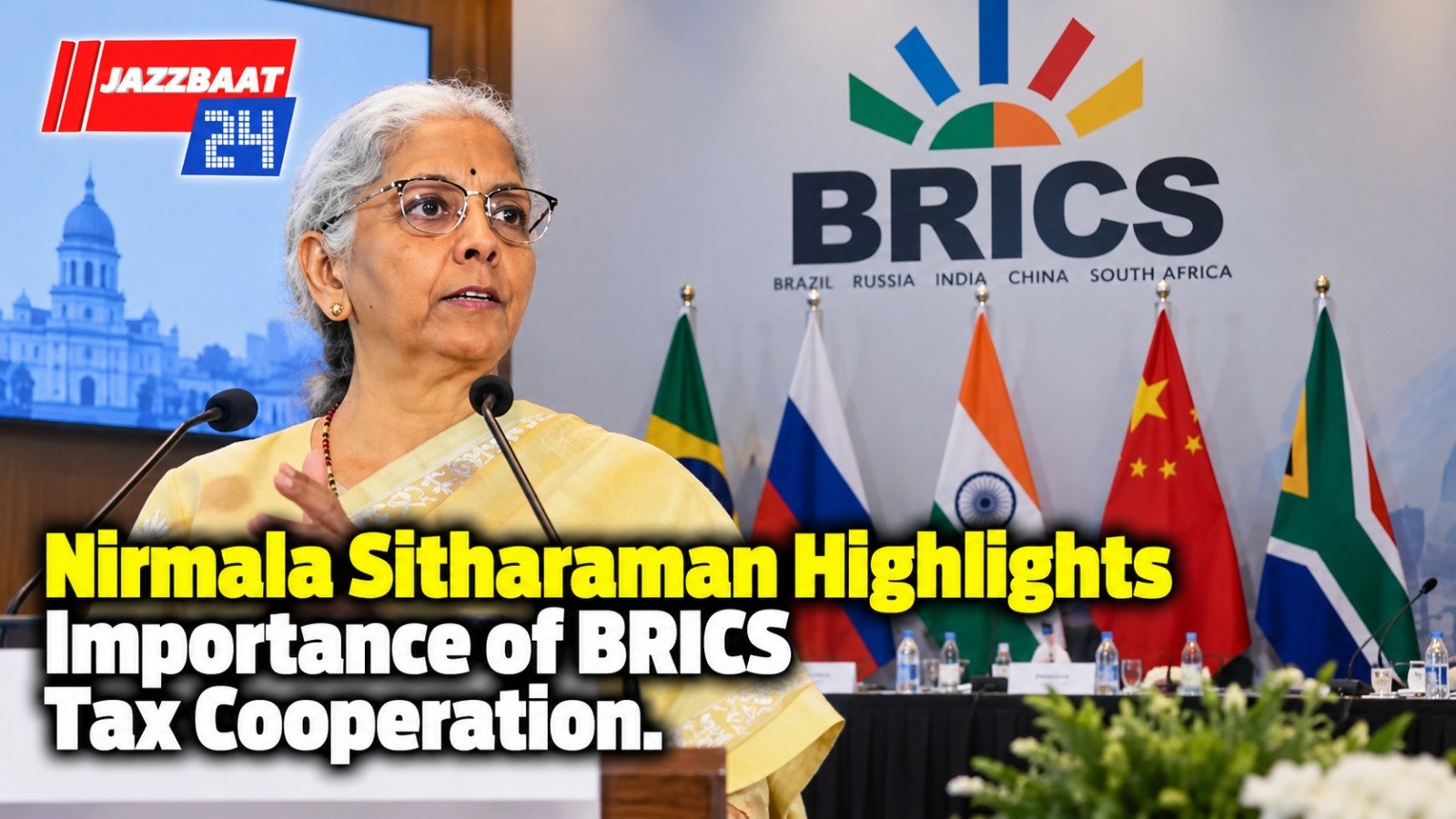 Nirmala Sitharaman Highlights Importance of BRICS Tax Cooperation