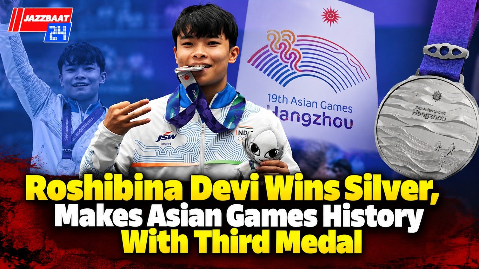 Roshibina Devi Wins Silver, Makes Asian Games History With Third Medal