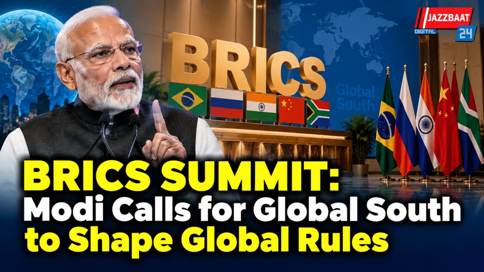 BRICS Summit: Modi Calls for Global South to Shape Global Rules