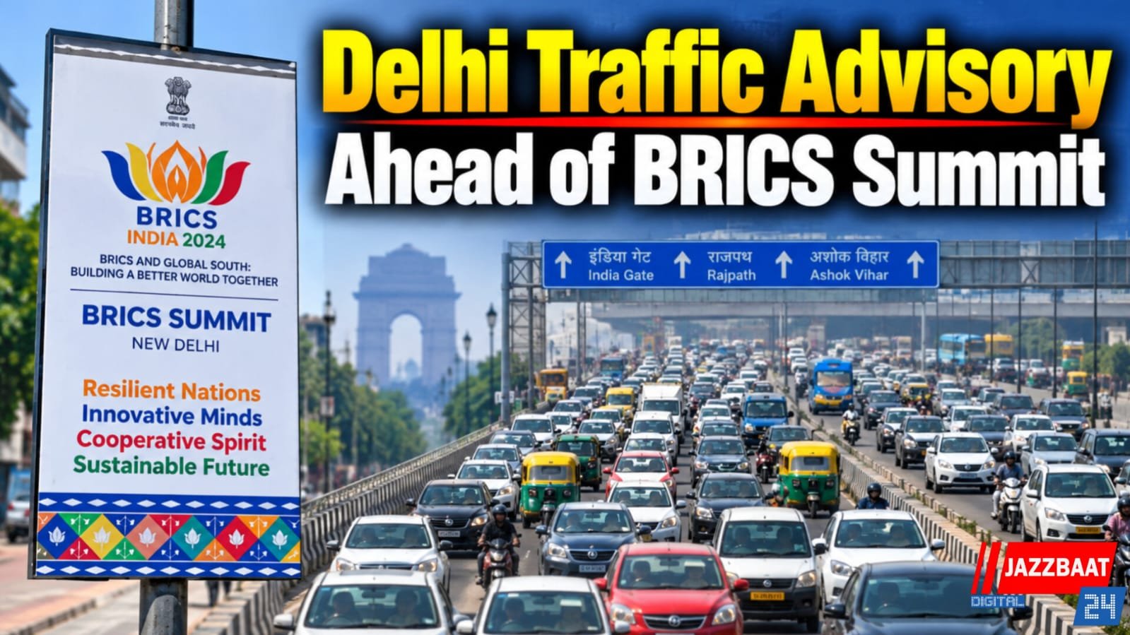 Delhi Traffic Advisory Ahead of BRICS Summit