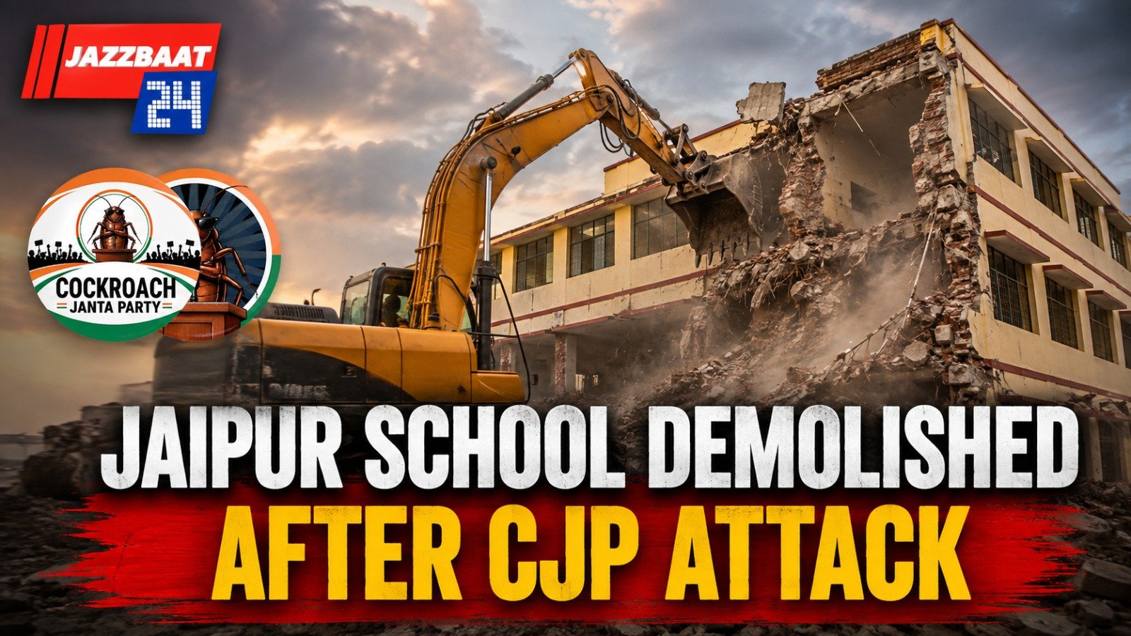 Jaipur School Demolished After CJP Attack