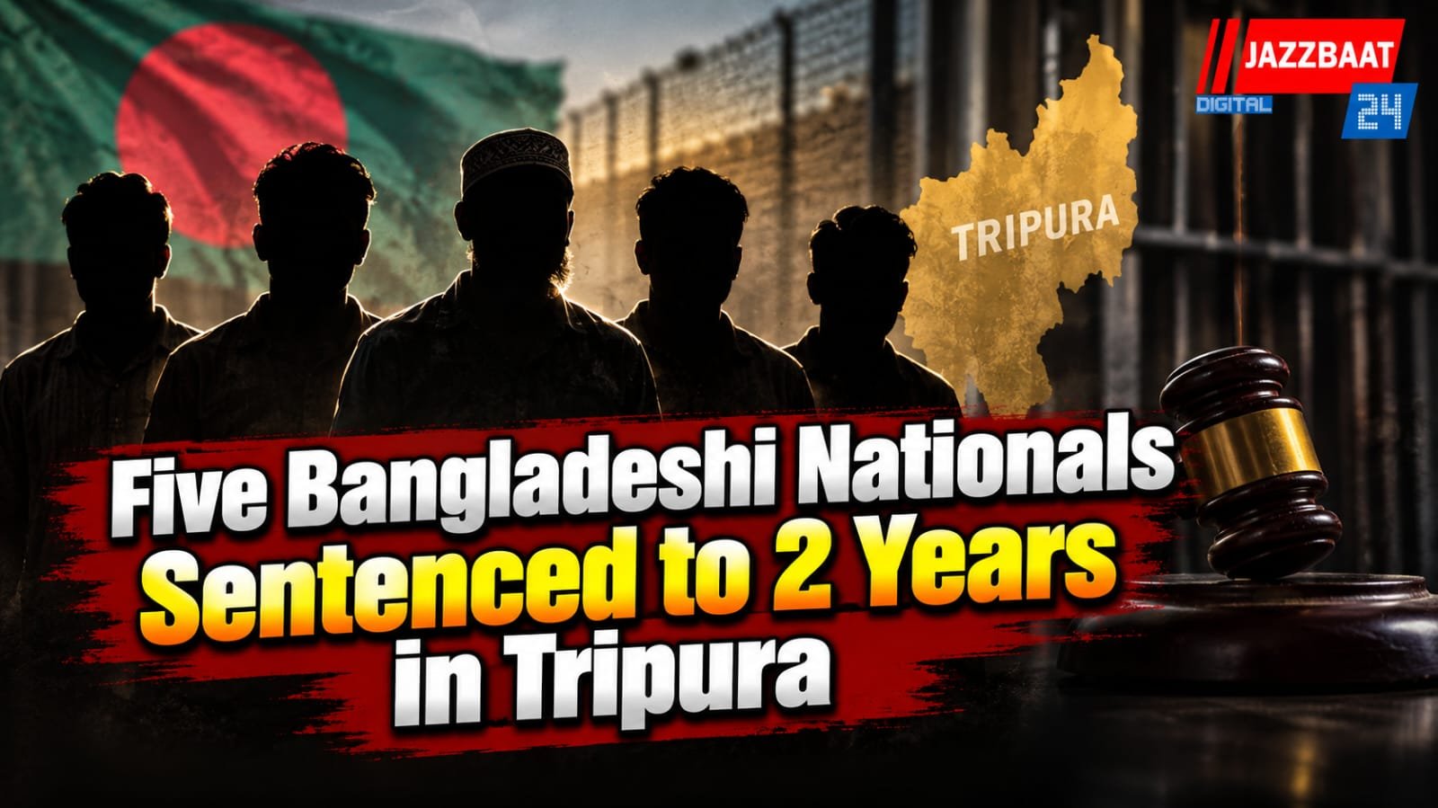 Five Bangladeshi Nationals Sentenced to 2 Years in Tripura