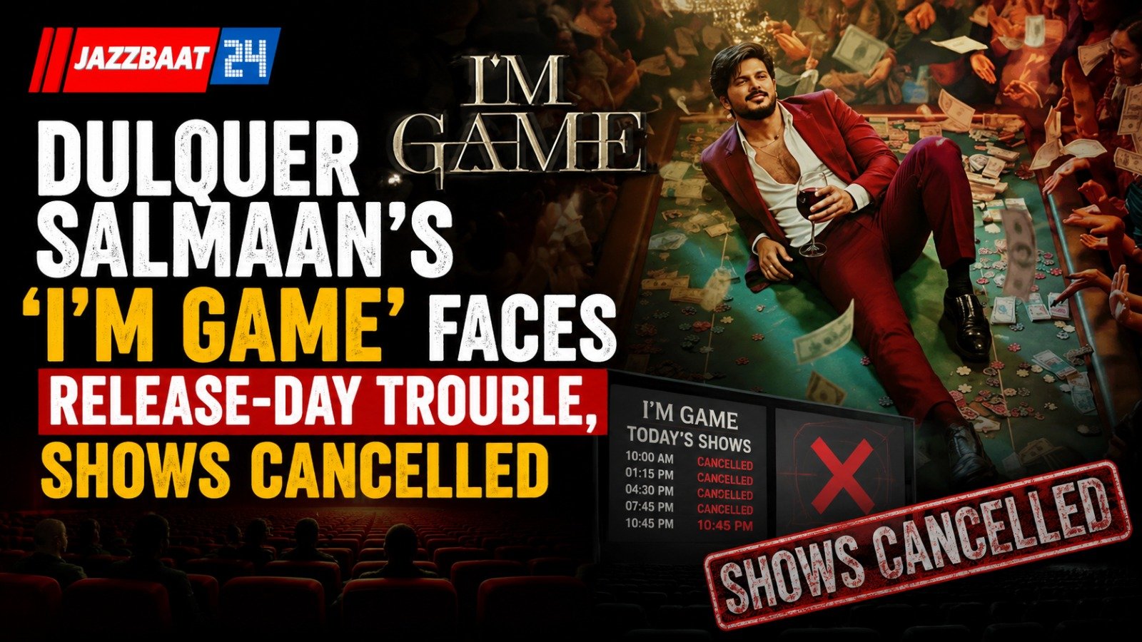 Dulquer Salmaan’s ‘I’m Game’ Faces Release-Day Trouble, Shows Cancelled