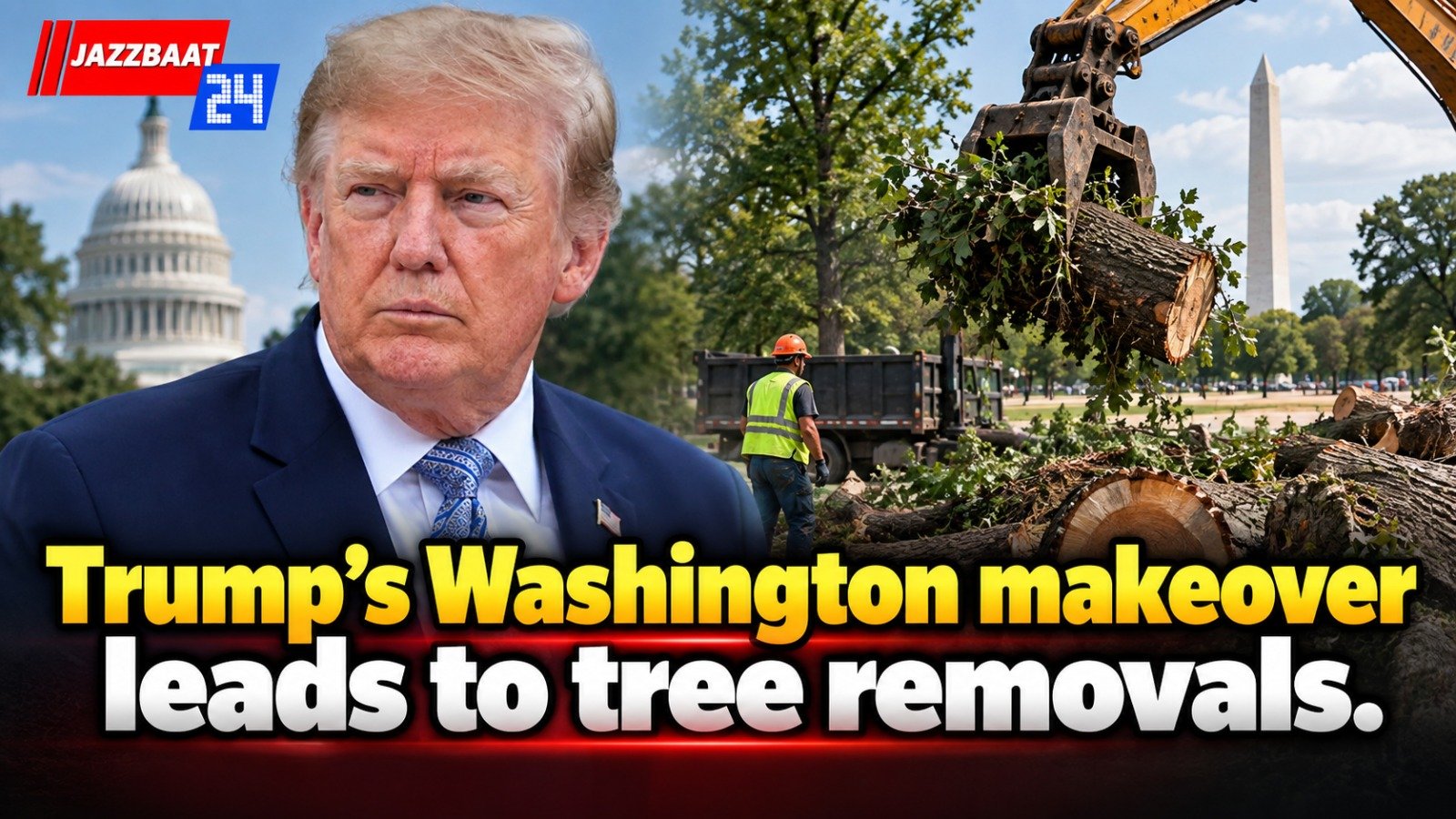 Trump’s Washington makeover leads to tree removals