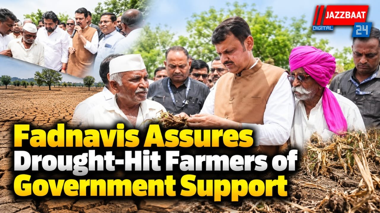 Fadnavis Assures Drought-Hit Farmers of Government Support