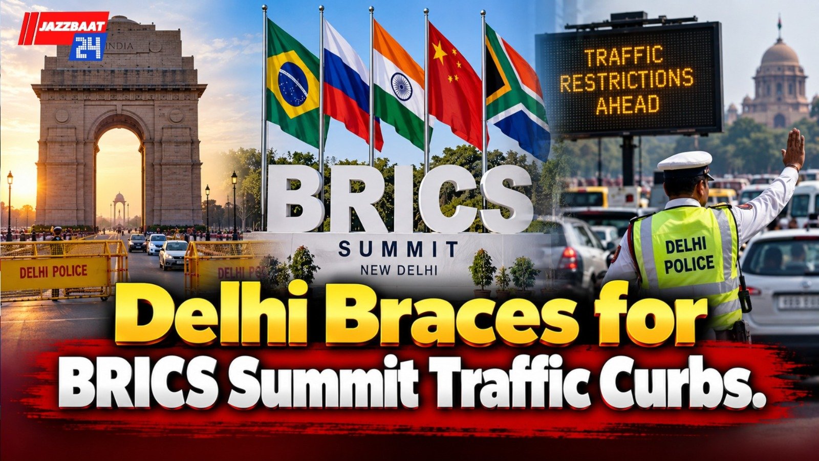 Delhi Braces for BRICS Summit Traffic Curbs