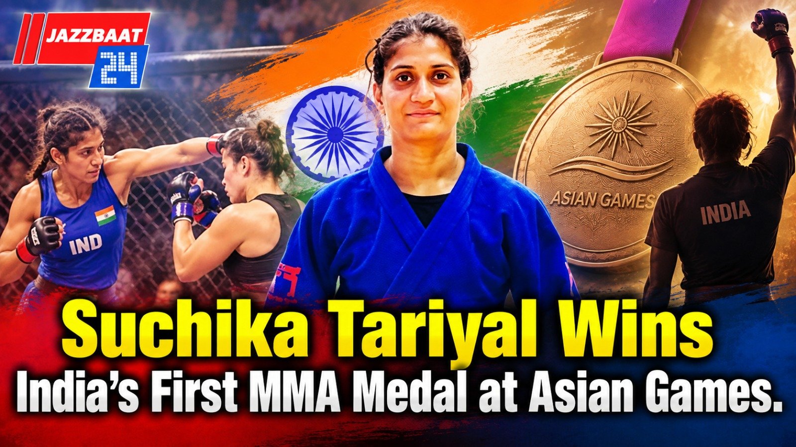 Suchika Tariyal Wins India’s First MMA Medal at Asian Games