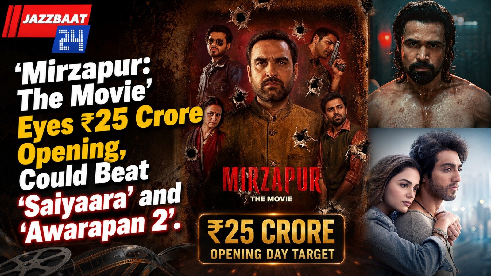 ‘Mirzapur: The Movie’ Eyes ₹25 Crore Opening, Could Beat ‘Saiyaara’ and ‘Awarapan 2’