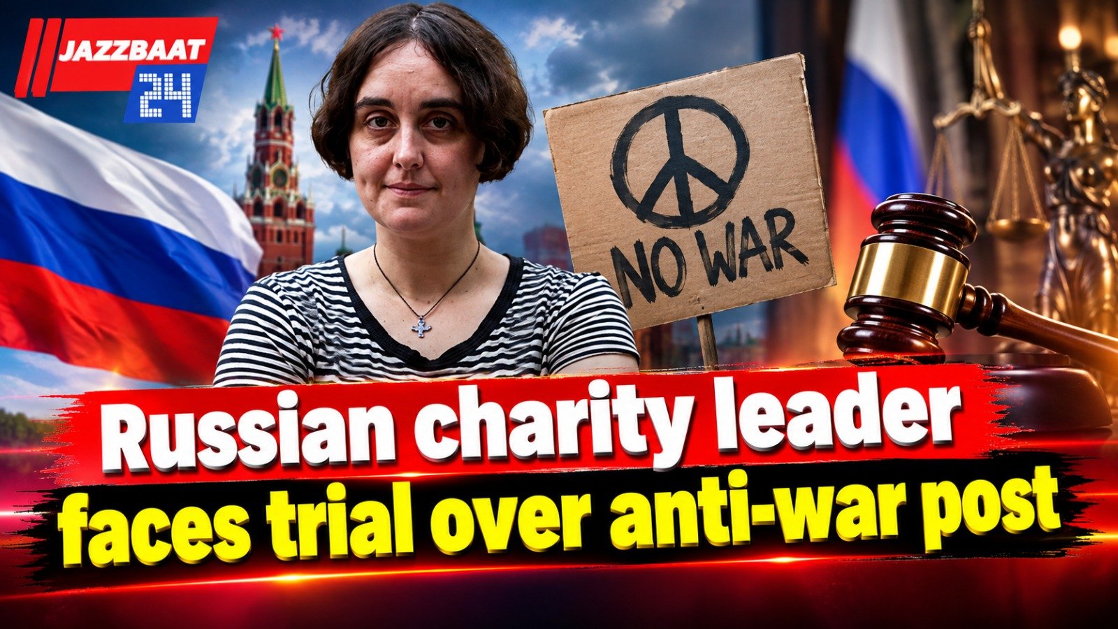 Russian charity leader faces trial over anti-war post