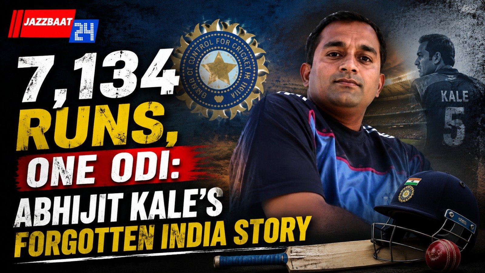 7,134 runs, one ODI: Abhijit Kale’s forgotten India story