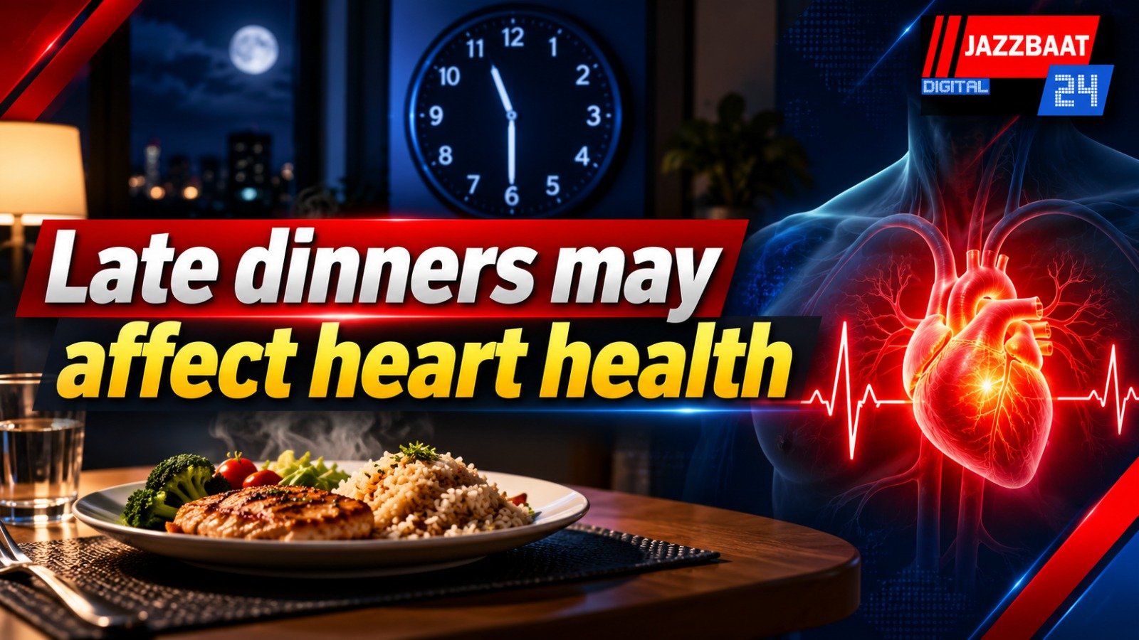 Late dinners may affect heart health