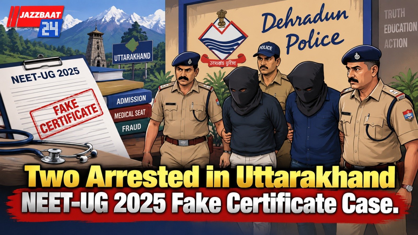 Two Arrested in Uttarakhand NEET-UG 2025 Fake Certificate Case
