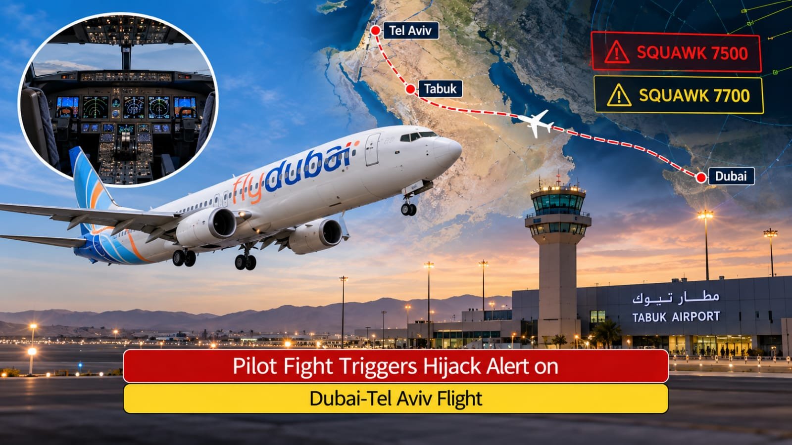 Pilot Fight Triggers Hijack Alert on Dubai-Tel Aviv Flight