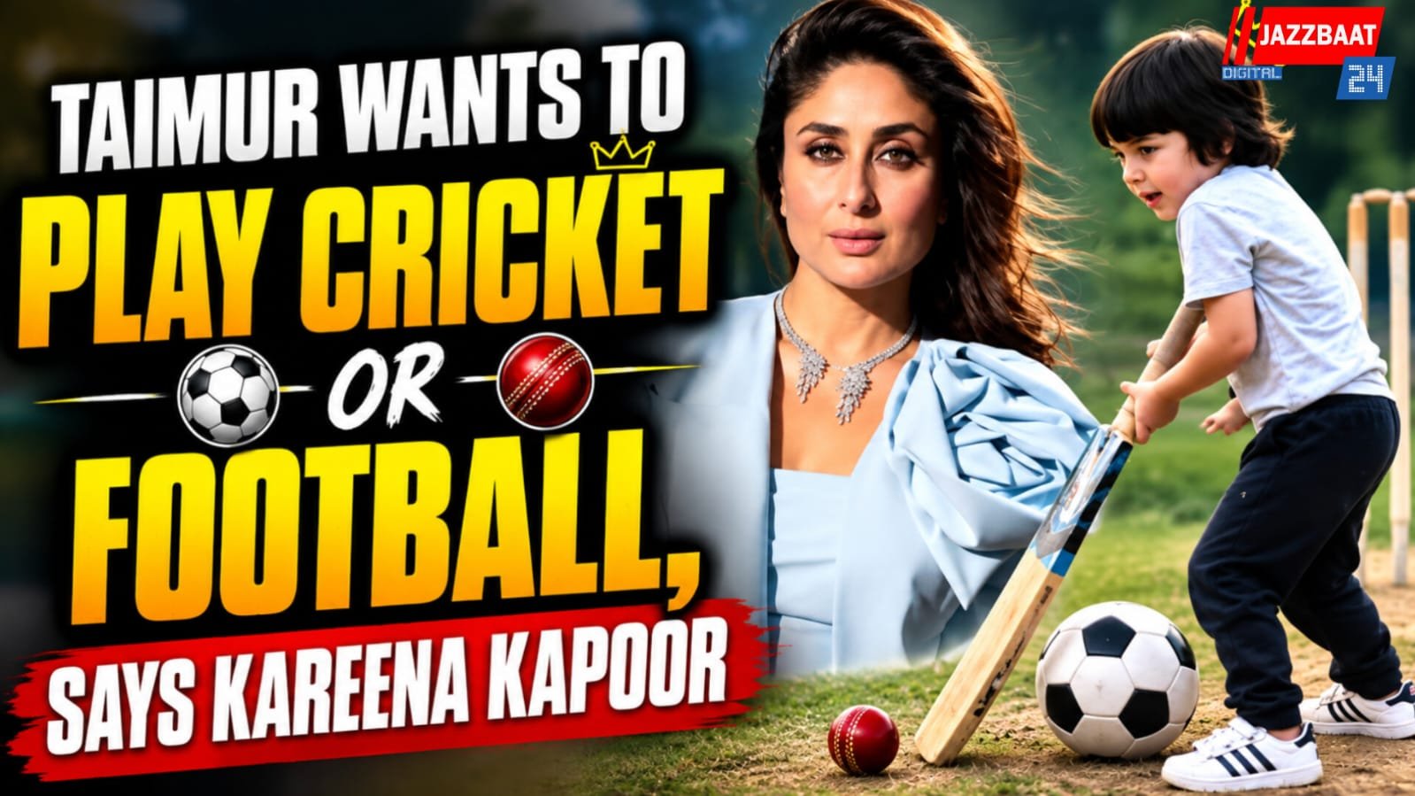 Taimur Wants to Play Cricket or Football, Says Kareena Kapoor