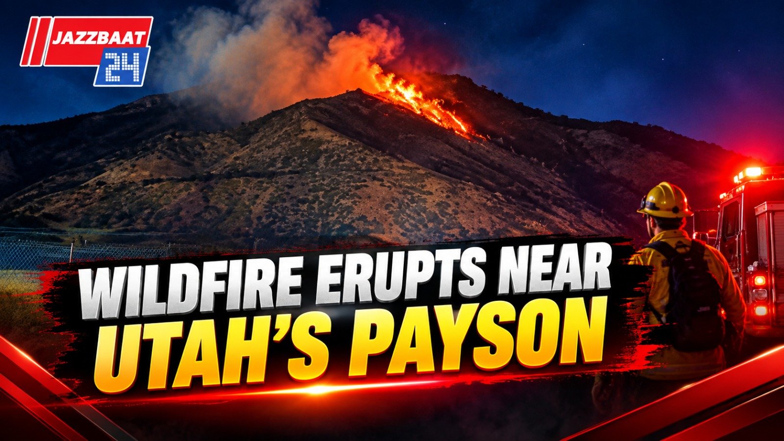 Wildfire Erupts Near Utah’s Payson