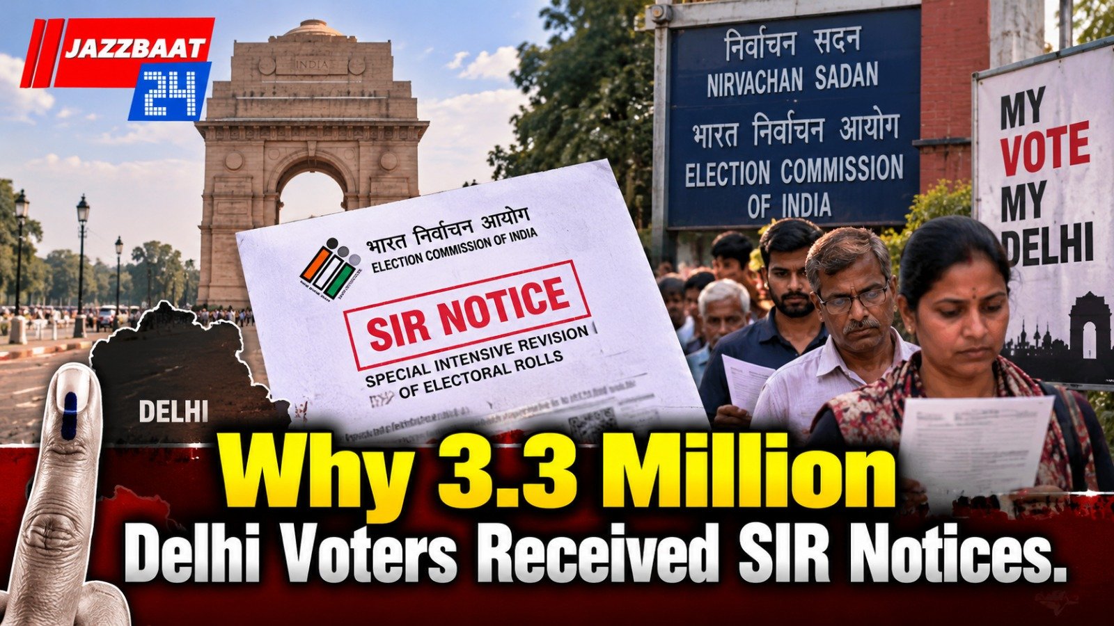 Why 3.3 Million Delhi Voters Received SIR Notices