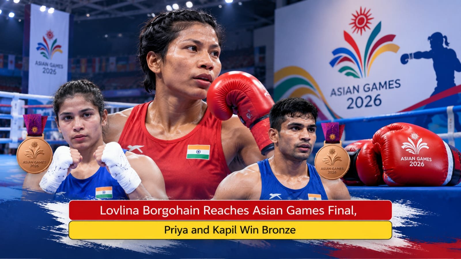 Lovlina Borgohain Reaches Asian Games Final, Priya and Kapil Win Bronze