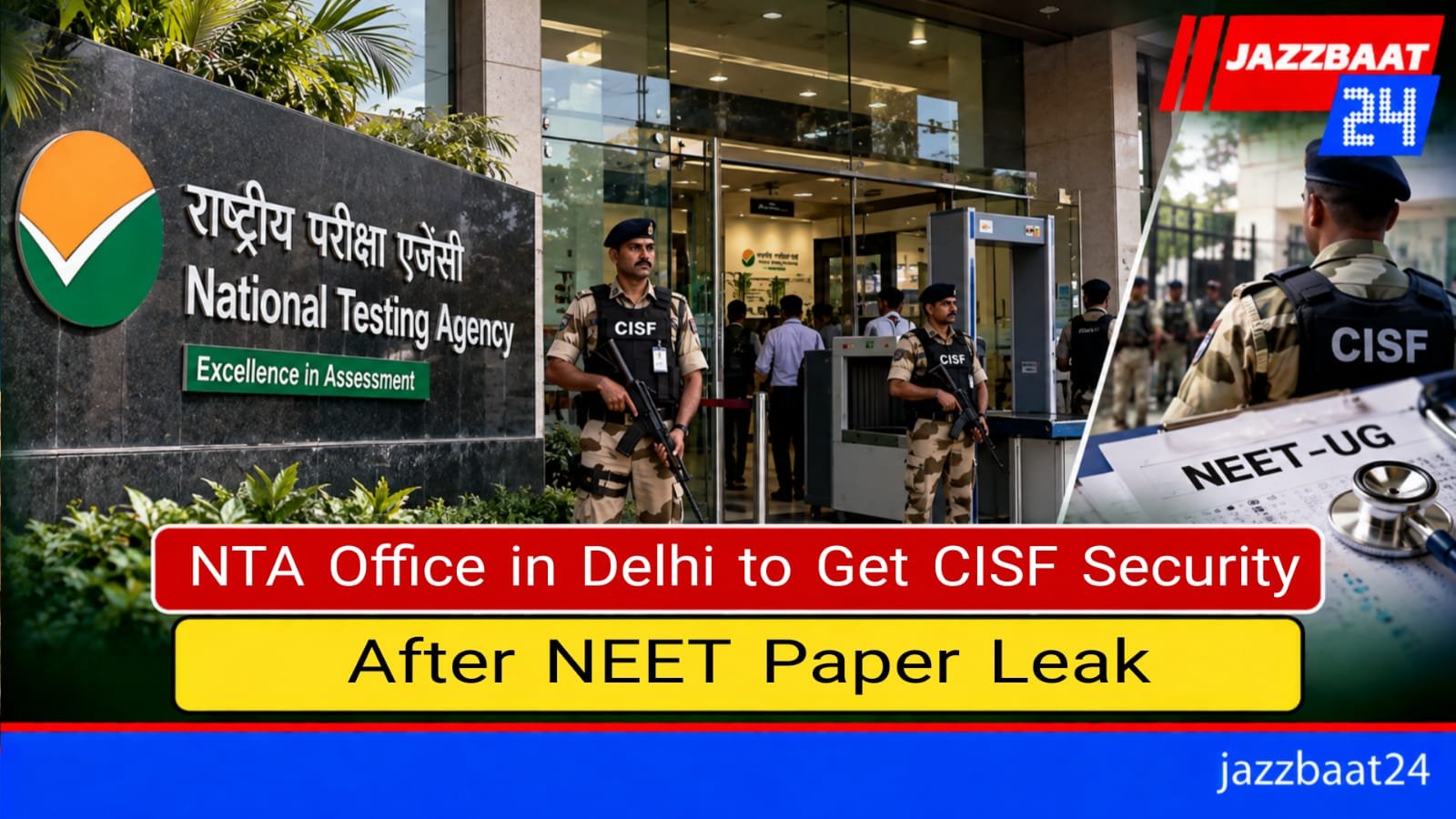 NTA Office in Delhi to Get CISF Security After NEET Paper Leak