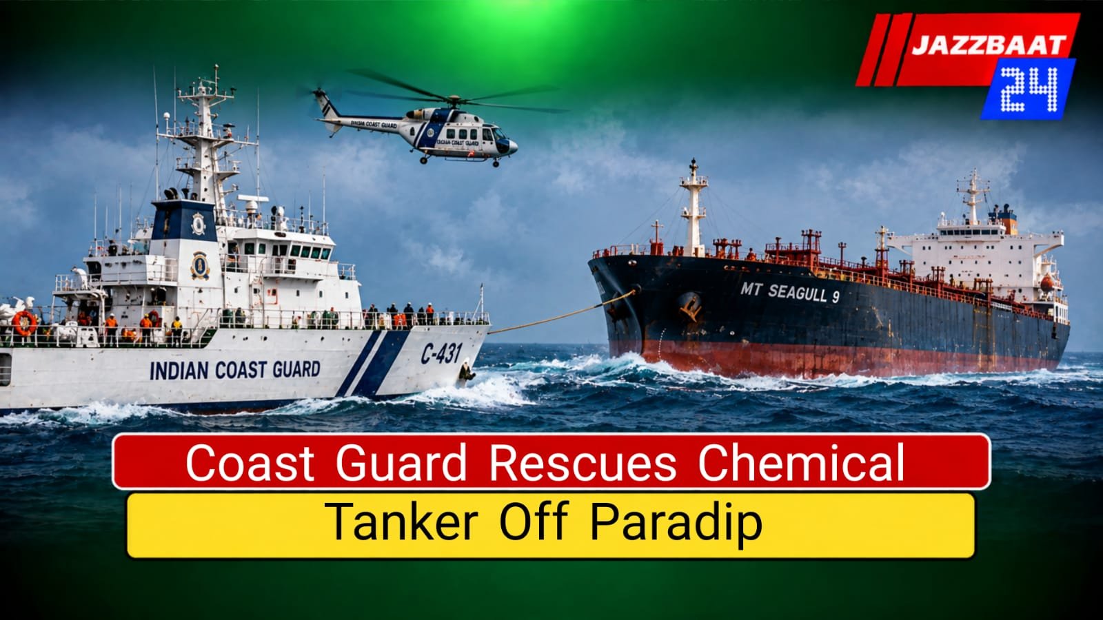 Coast Guard Rescues Chemical Tanker Off Paradip