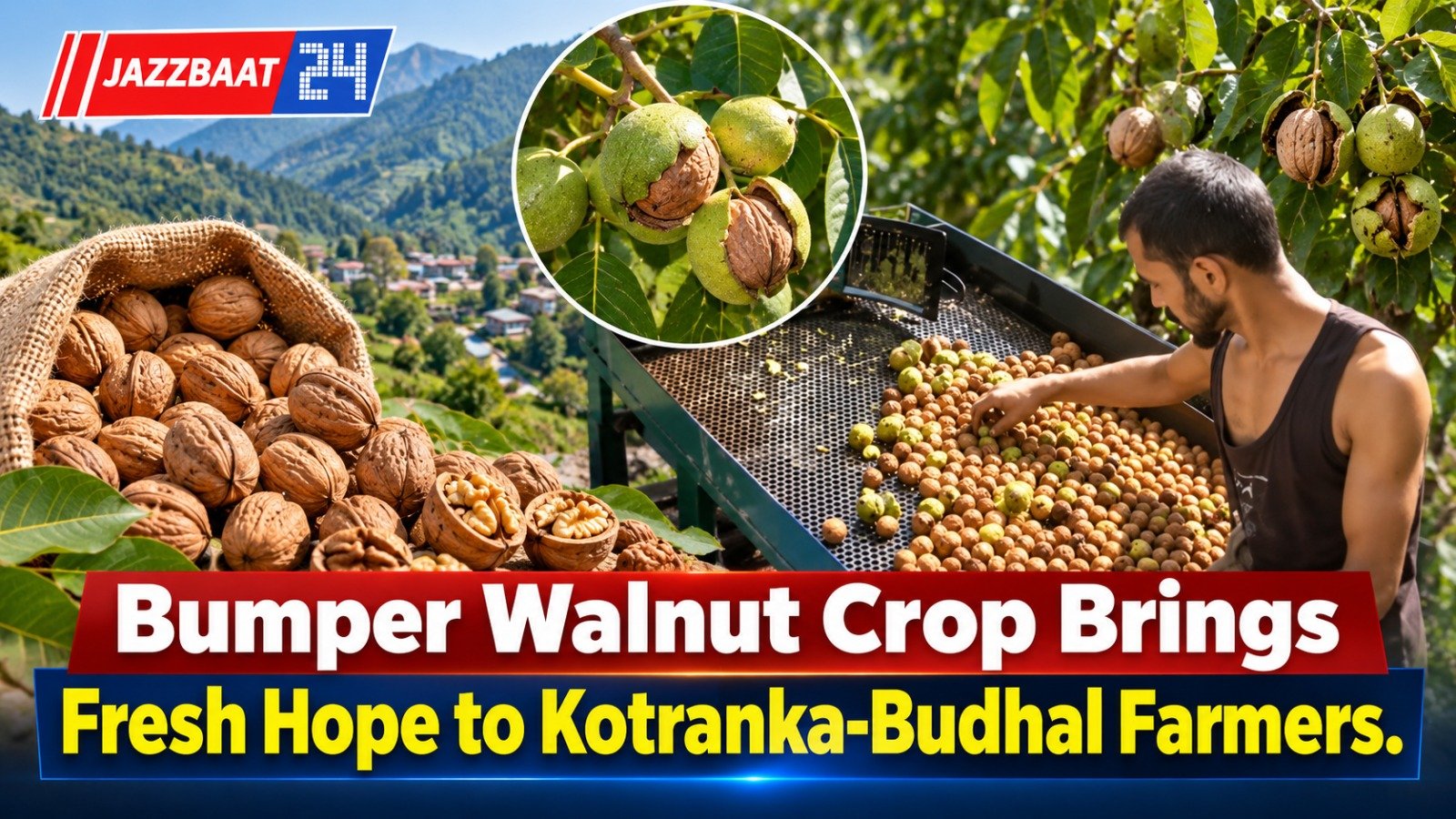 Bumper Walnut Crop Brings Fresh Hope to Kotranka-Budhal Farmers