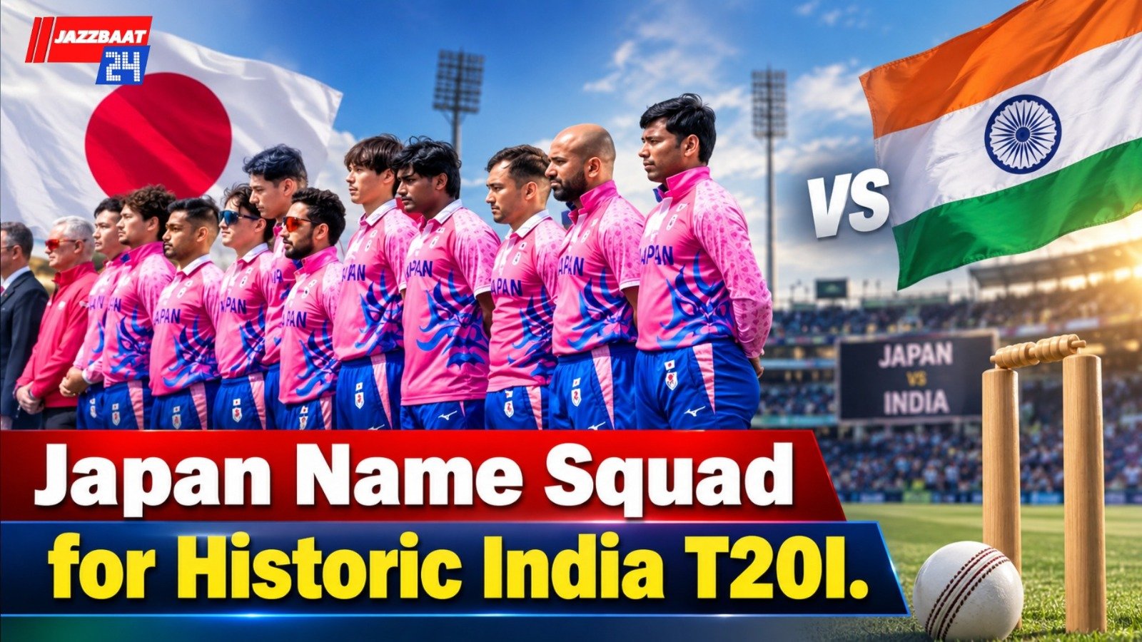 Japan Name Squad for Historic India T20I
