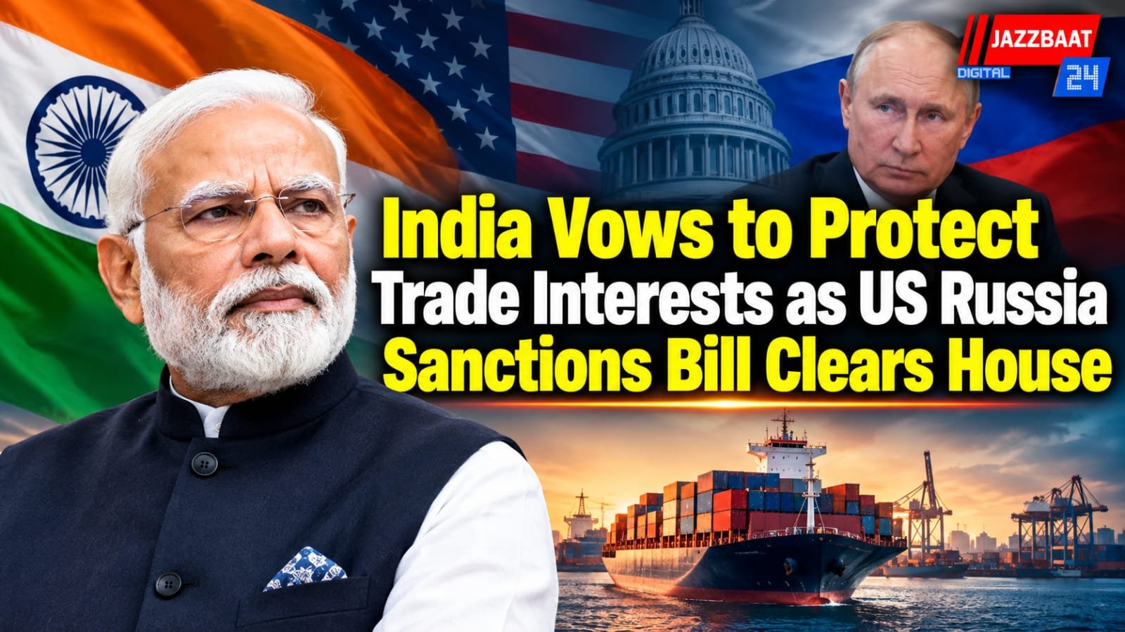 India Vows to Protect Trade Interests as US Russia Sanctions Bill Clears House
