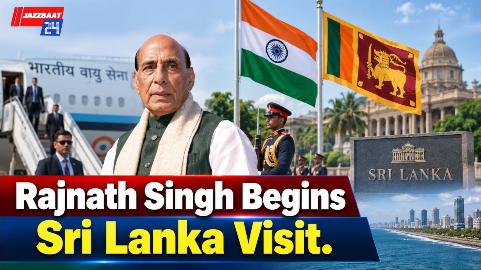 Rajnath Singh Begins Sri Lanka Visit