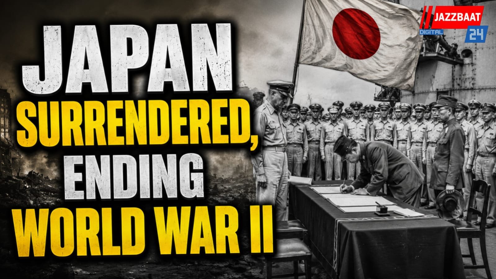 Japan surrendered, ending World War II