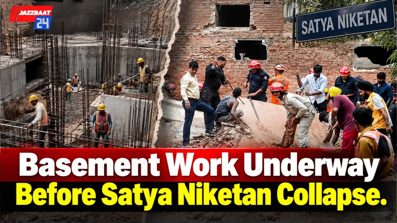 Basement Work Underway Before Satya Niketan Collapse