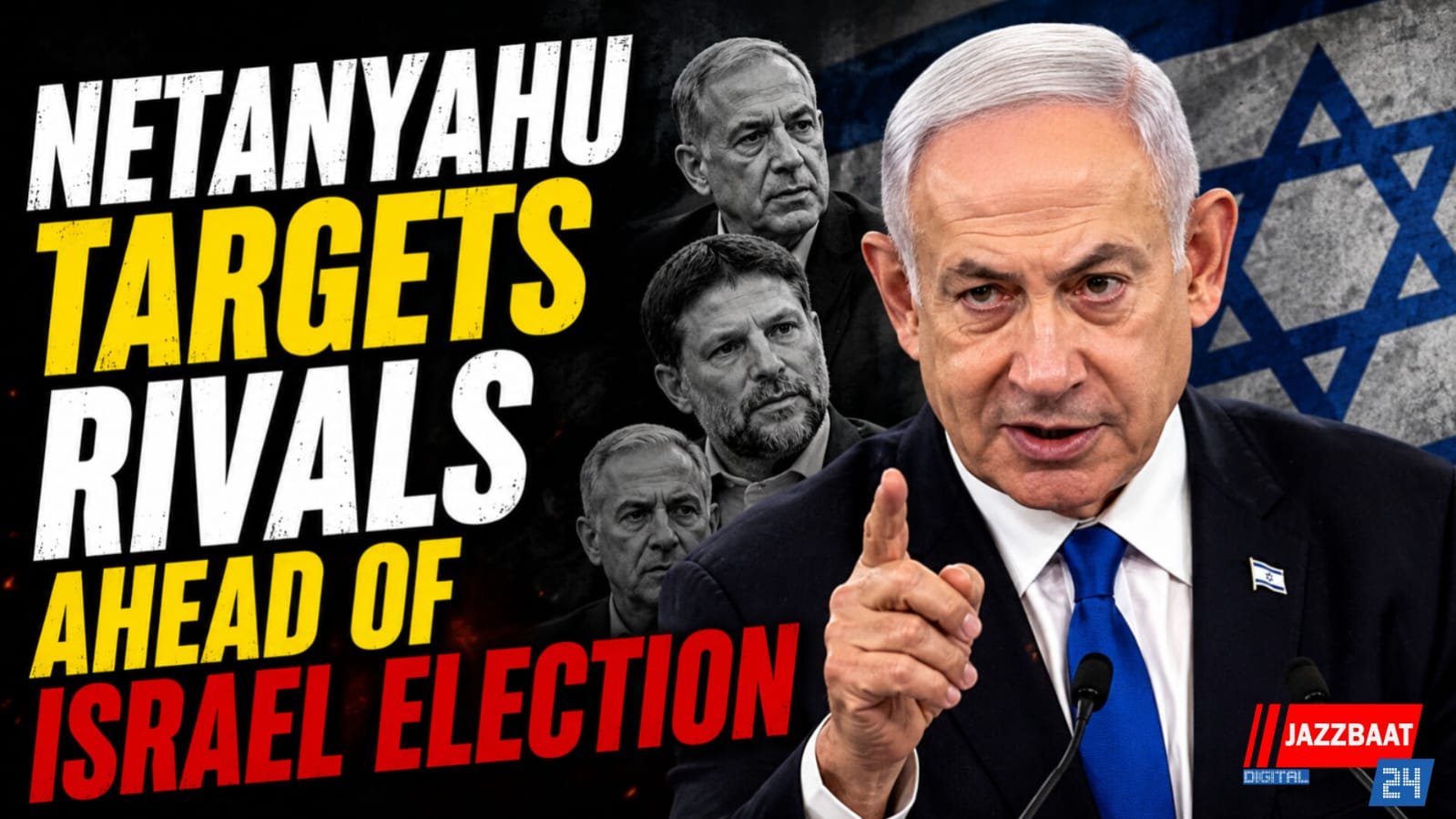 Netanyahu Targets Rivals Ahead of Israel Election