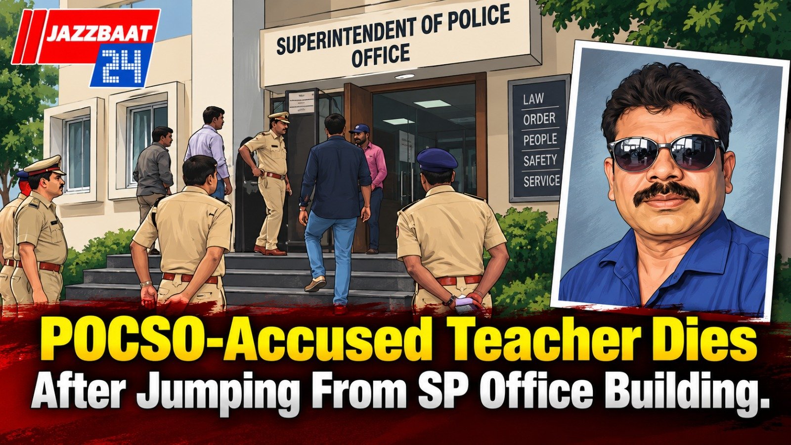 POCSO-Accused Teacher Dies After Jumping From SP Office Building