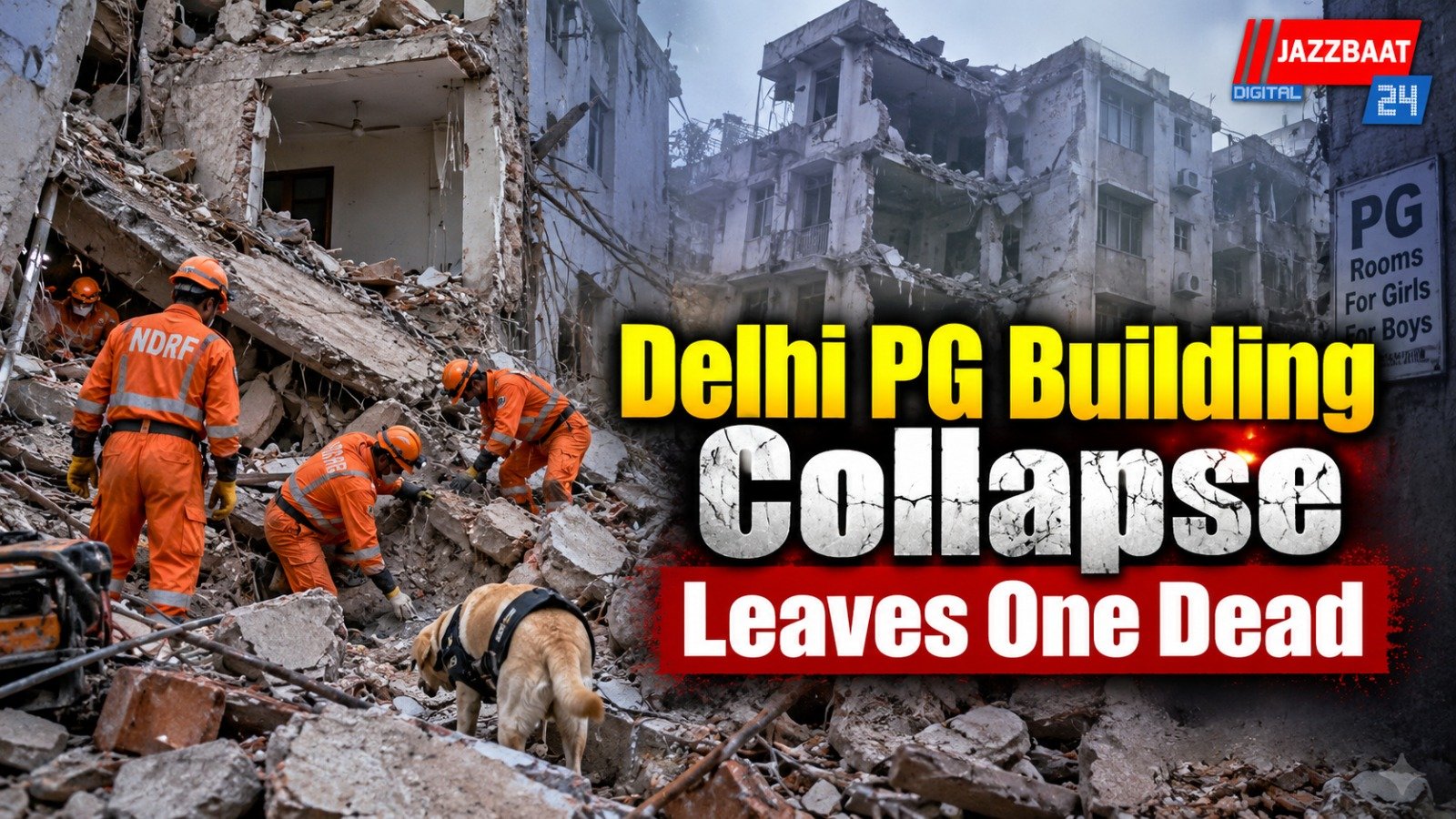 Delhi PG Building Collapse Leaves One Dead