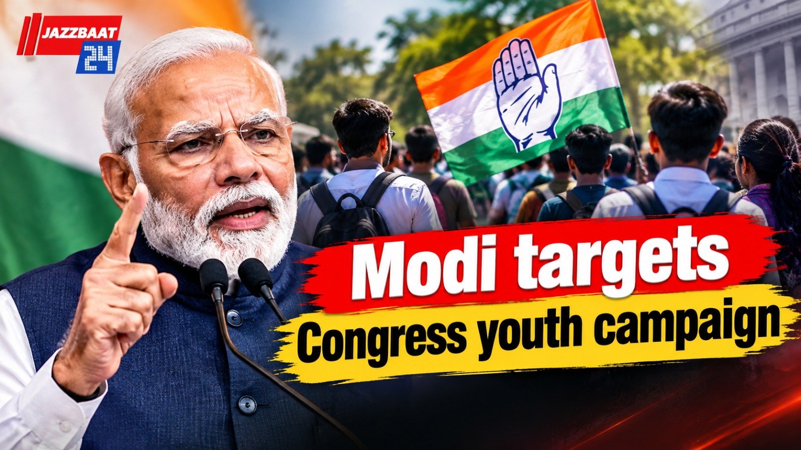Modi targets Congress youth campaign