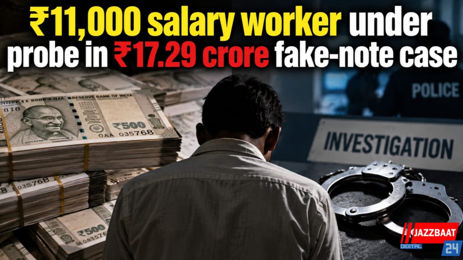 ₹11,000 salary worker under probe in ₹17.29 crore fake-note case