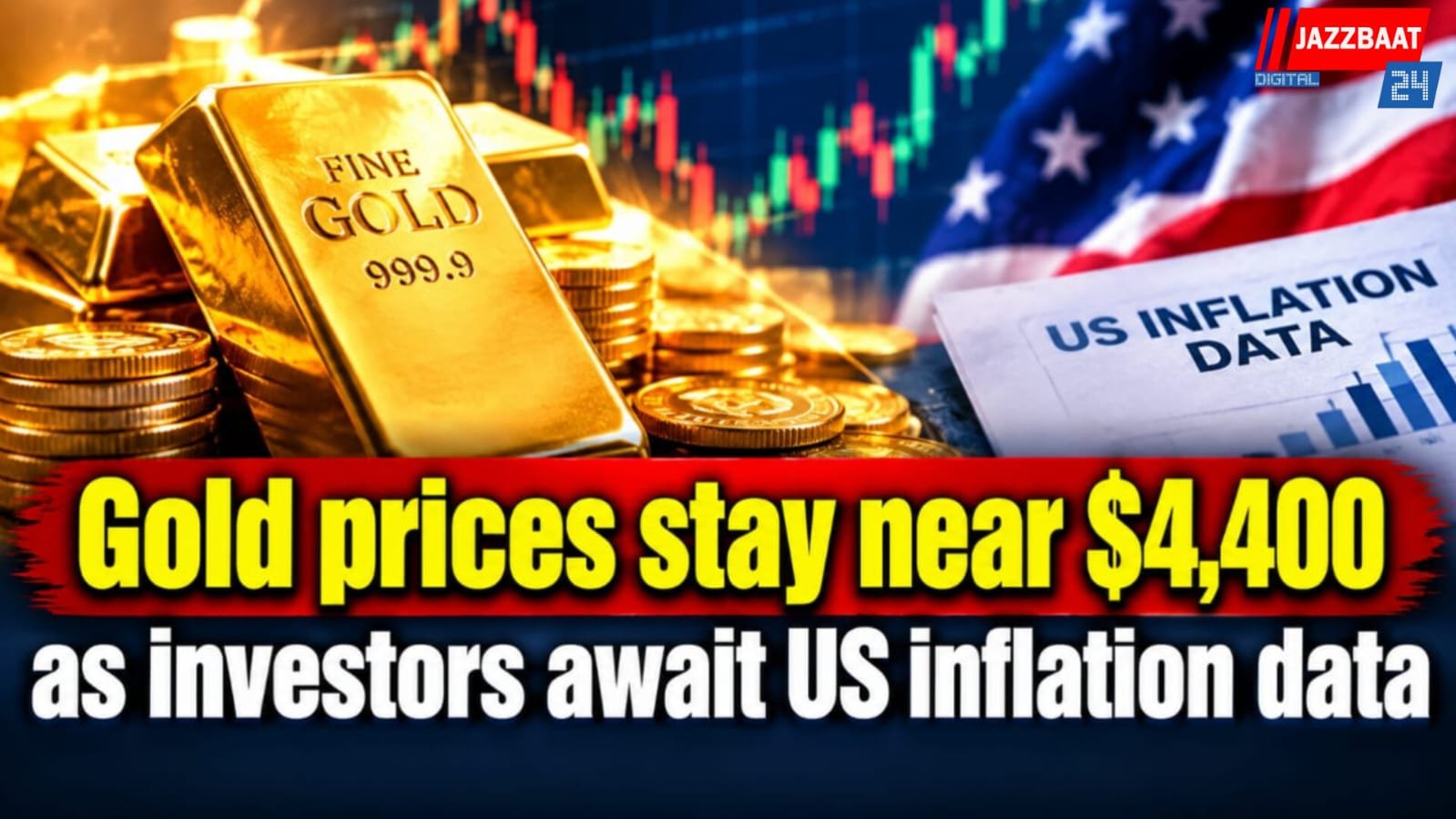 Gold prices stay near $4,400 as investors await US inflation data