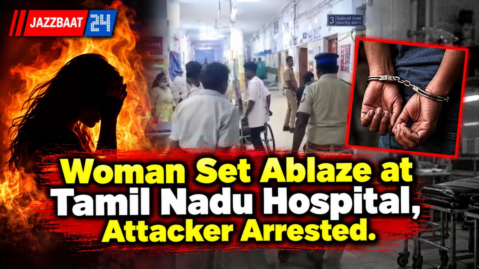 Woman Set Ablaze at Tamil Nadu Hospital, Attacker Arrested