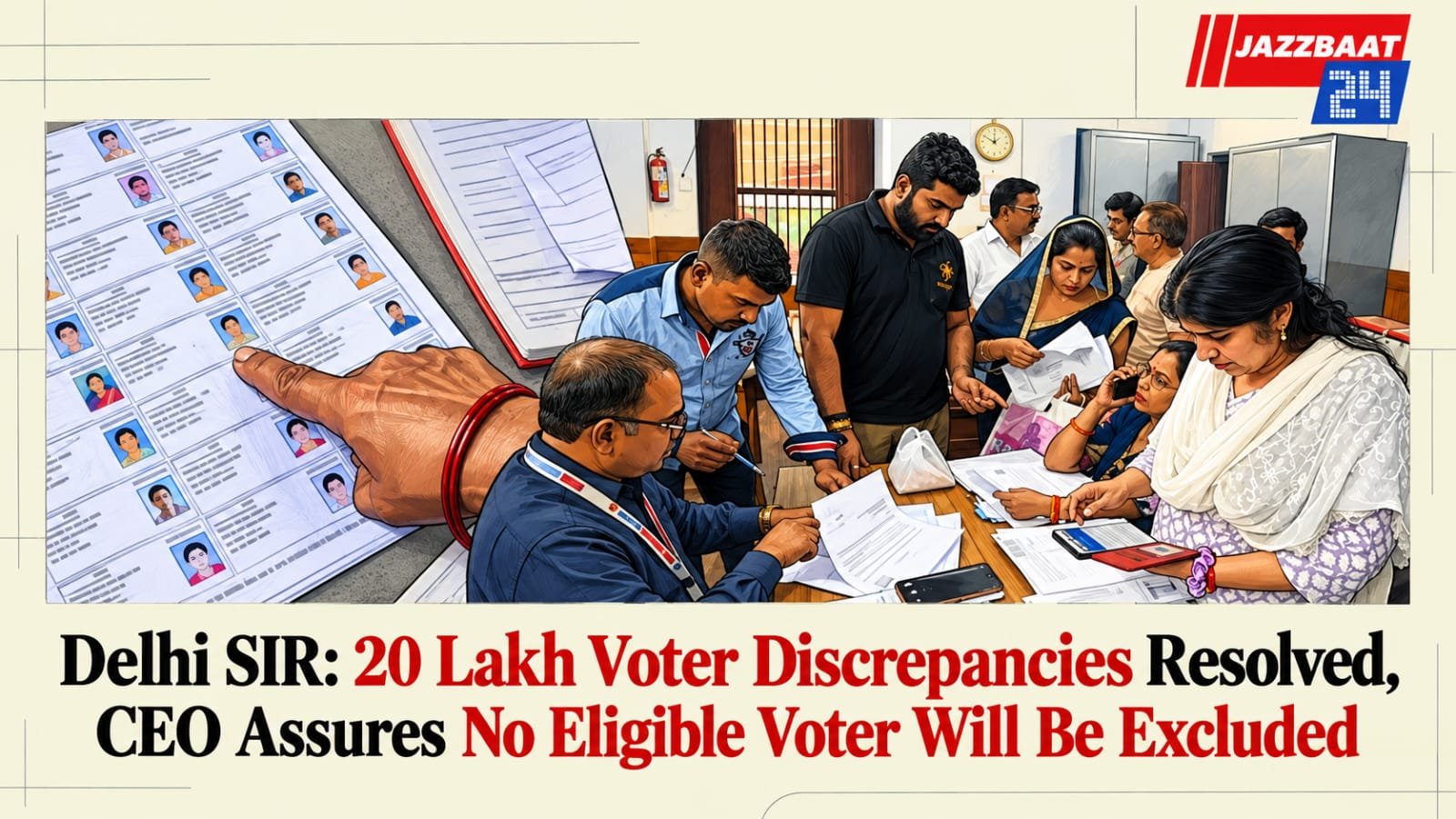 Delhi SIR: 20 Lakh Voter Discrepancies Resolved, CEO Assures No Eligible Voter Will Be Excluded