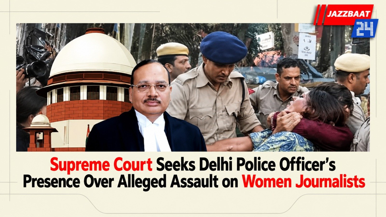 Supreme Court Seeks Delhi Police Officer’s Presence Over Alleged Assault on Women Journalists