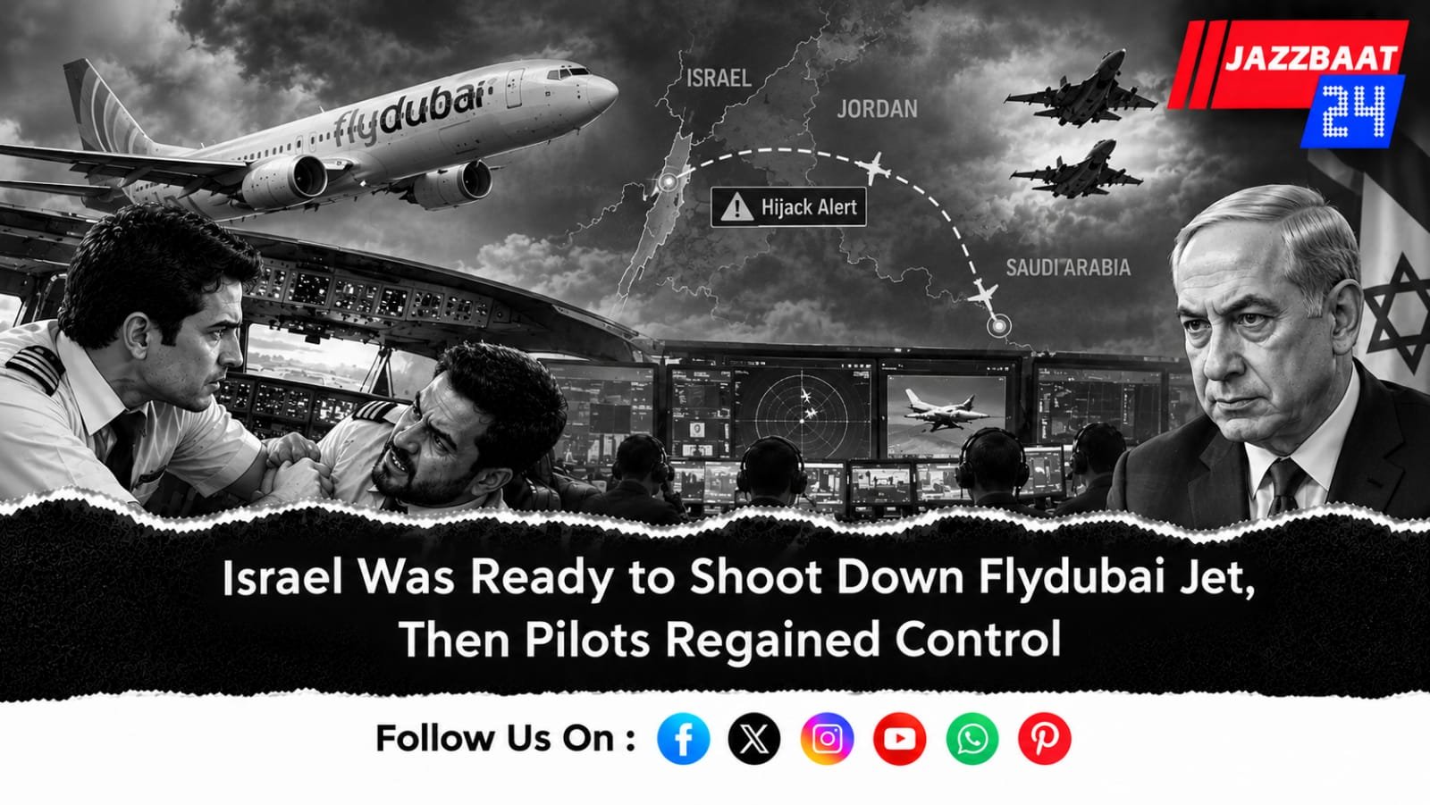 Israel Was Ready to Shoot Down Flydubai Jet, Then Pilots Regained Control